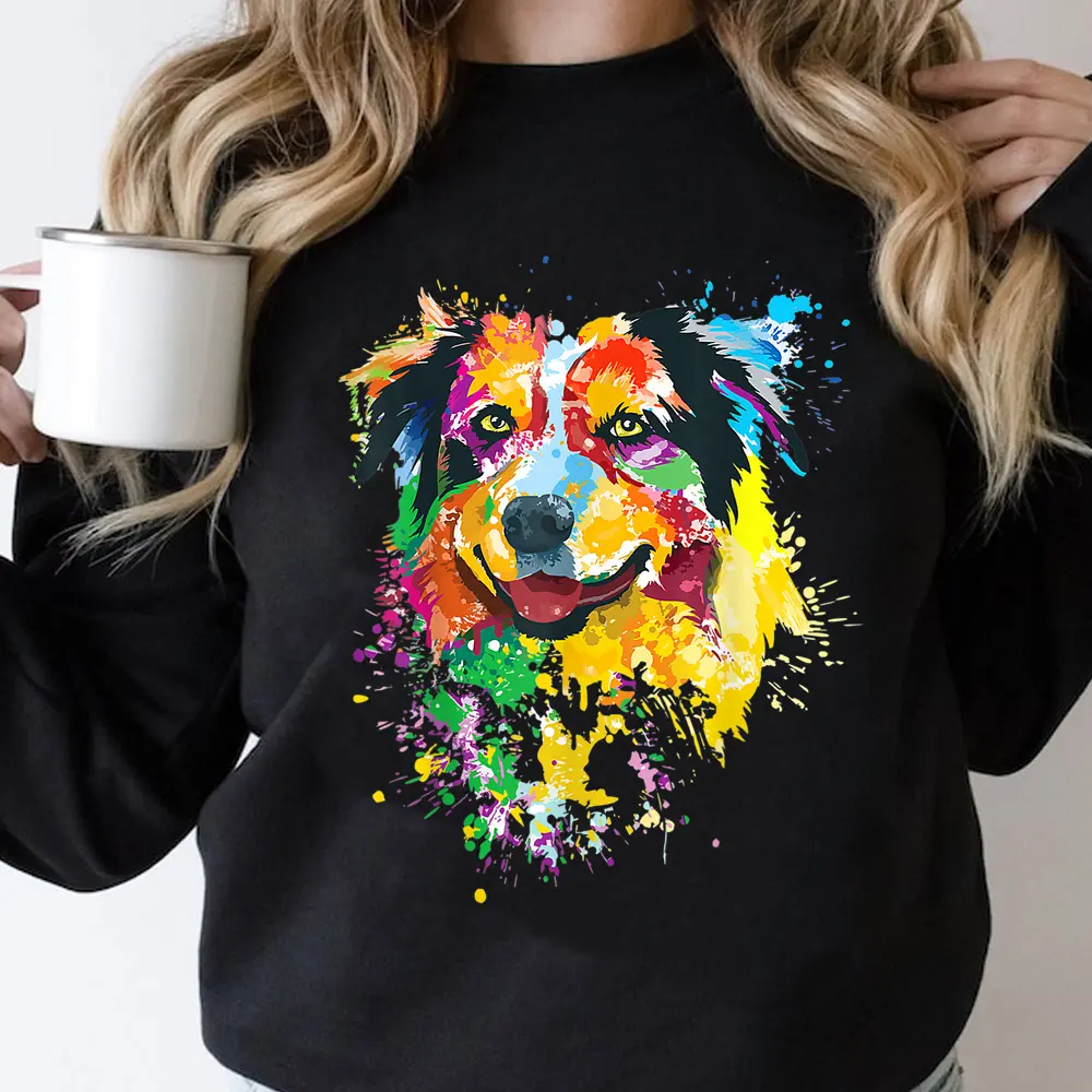 Australian Shepherd Dog For Aussie Mom Sweatshirt Australian Shepherd Dog For Aussie Mom Sweatshirt