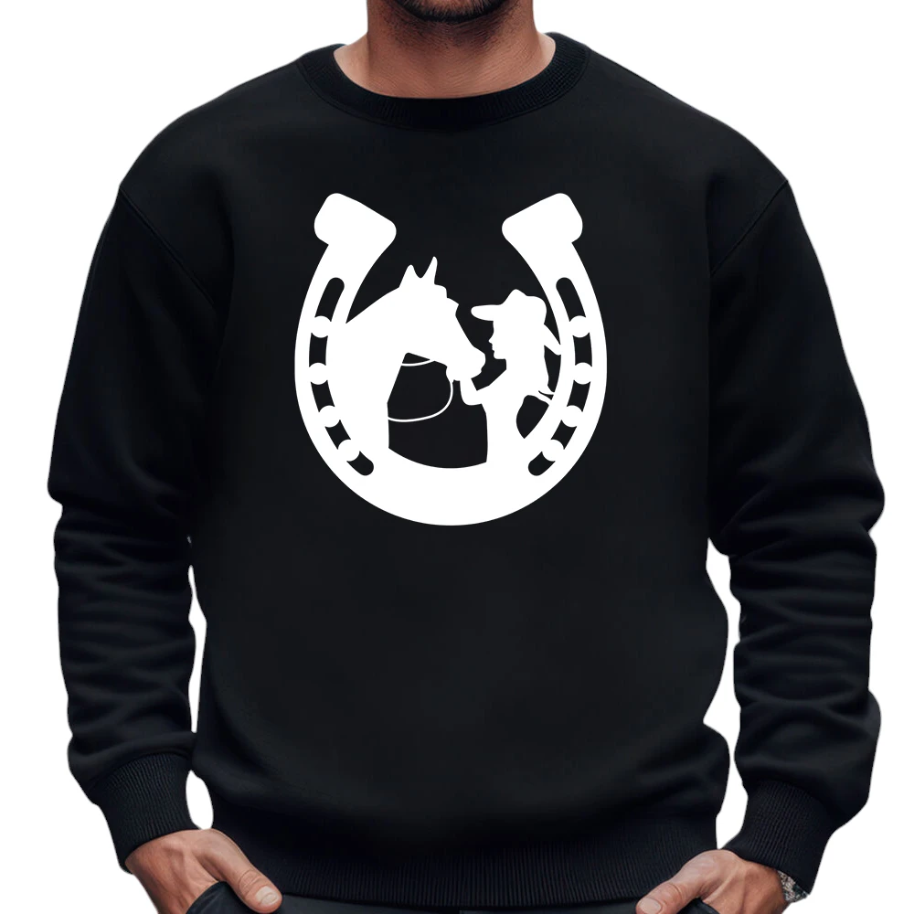 Horseshoe Cowgirl Sweatshirt - Black Horseshoe Cowgirl Sweatshirt - Black