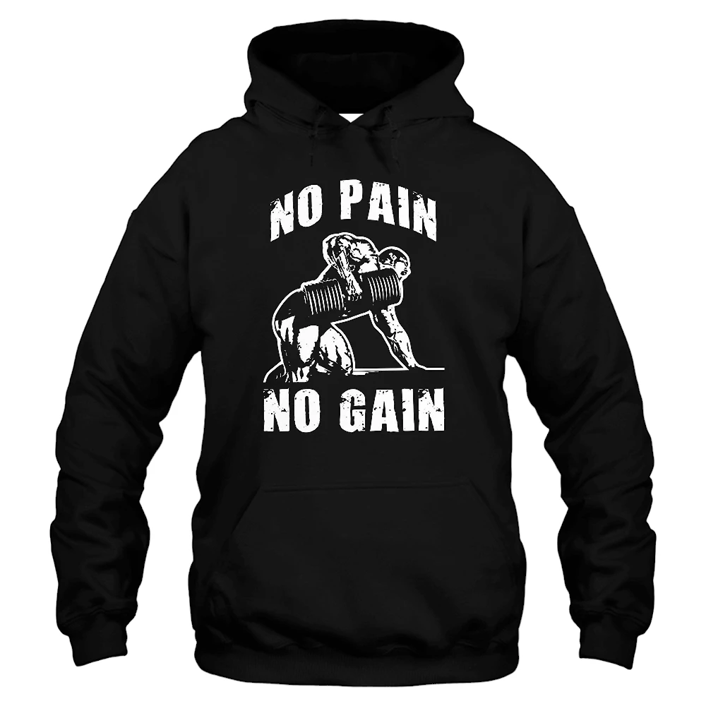 No Pain No Gain Hoodie - Black No Pain No Gain Hoodie - Black