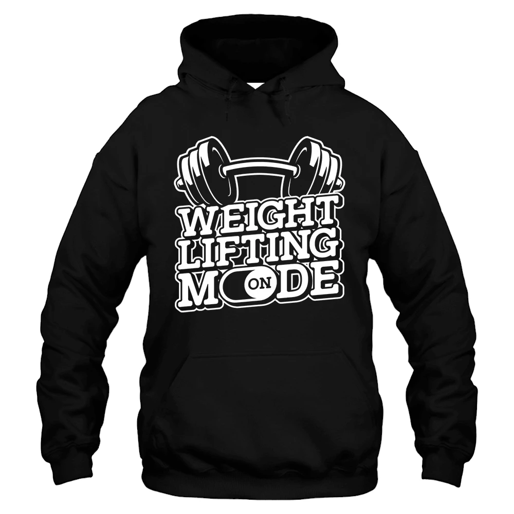 Weight Lifting On Mode Hoodie - Black Weight Lifting On Mode Hoodie - Black