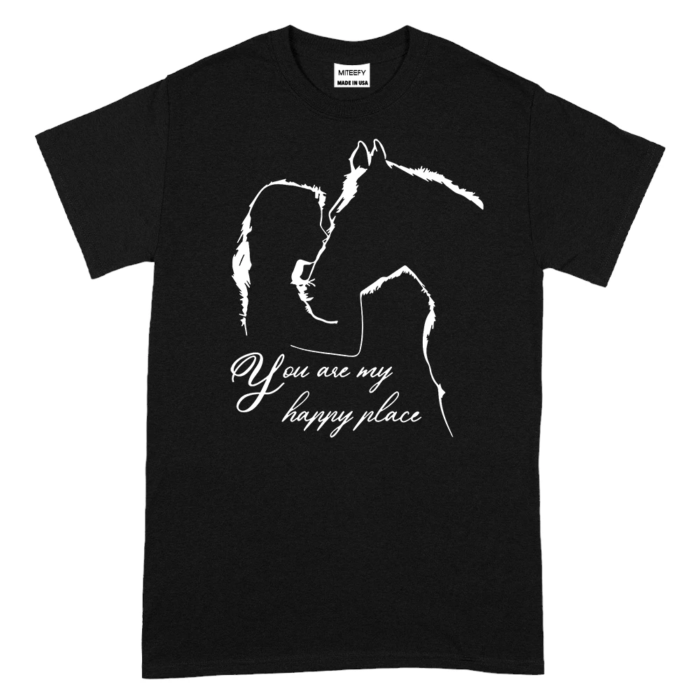 You Are My Happy Place Horse TShirt - Black You Are My Happy Place Horse TShirt - Black