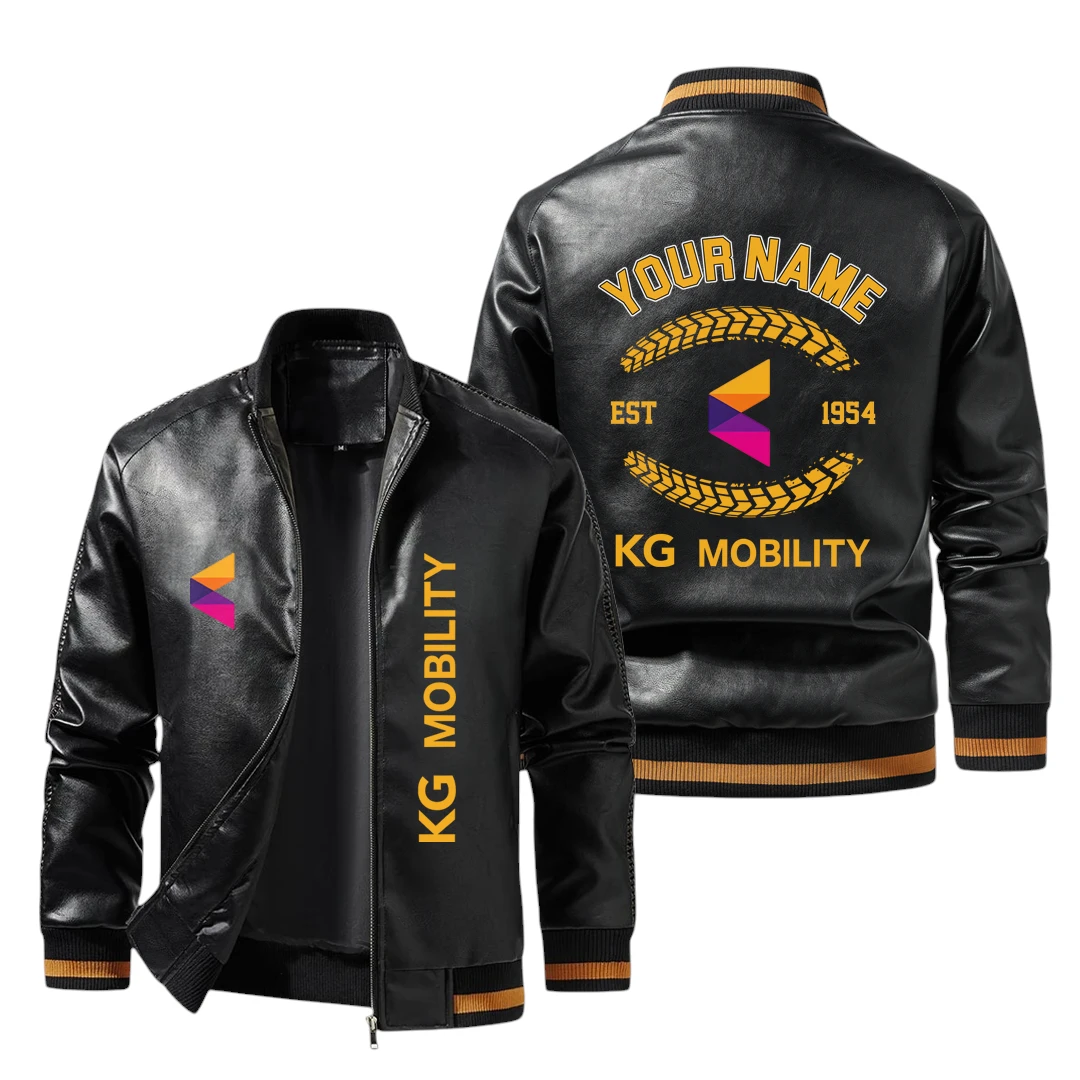 Vintage KG Mobility Exclusive Logo Jacket Est 1954, Classic Ribbed Collar and Striped Cuffs, Custom Name HIDI260225Y12LJ93KMG Vintage KG Mobility Exclusive Logo Jacket Est 1954, Classic Ribbed Collar and Striped Cuffs, Custom Name HIDI260225Y12LJ93KMG