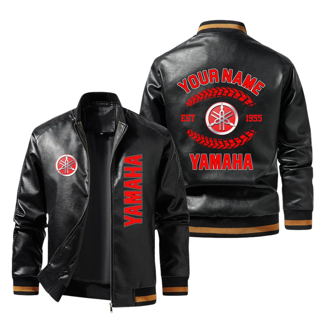 Vintage Yamaha Exclusive Logo Jacket Est 1998, Classic Ribbed Collar and Striped Cuffs, Custom Name HIDI260225Y12LJ93YMH Vintage Yamaha Exclusive Logo Jacket Est 1998, Classic Ribbed Collar and Striped Cuffs, Custom Name HIDI260225Y12LJ93YMH
