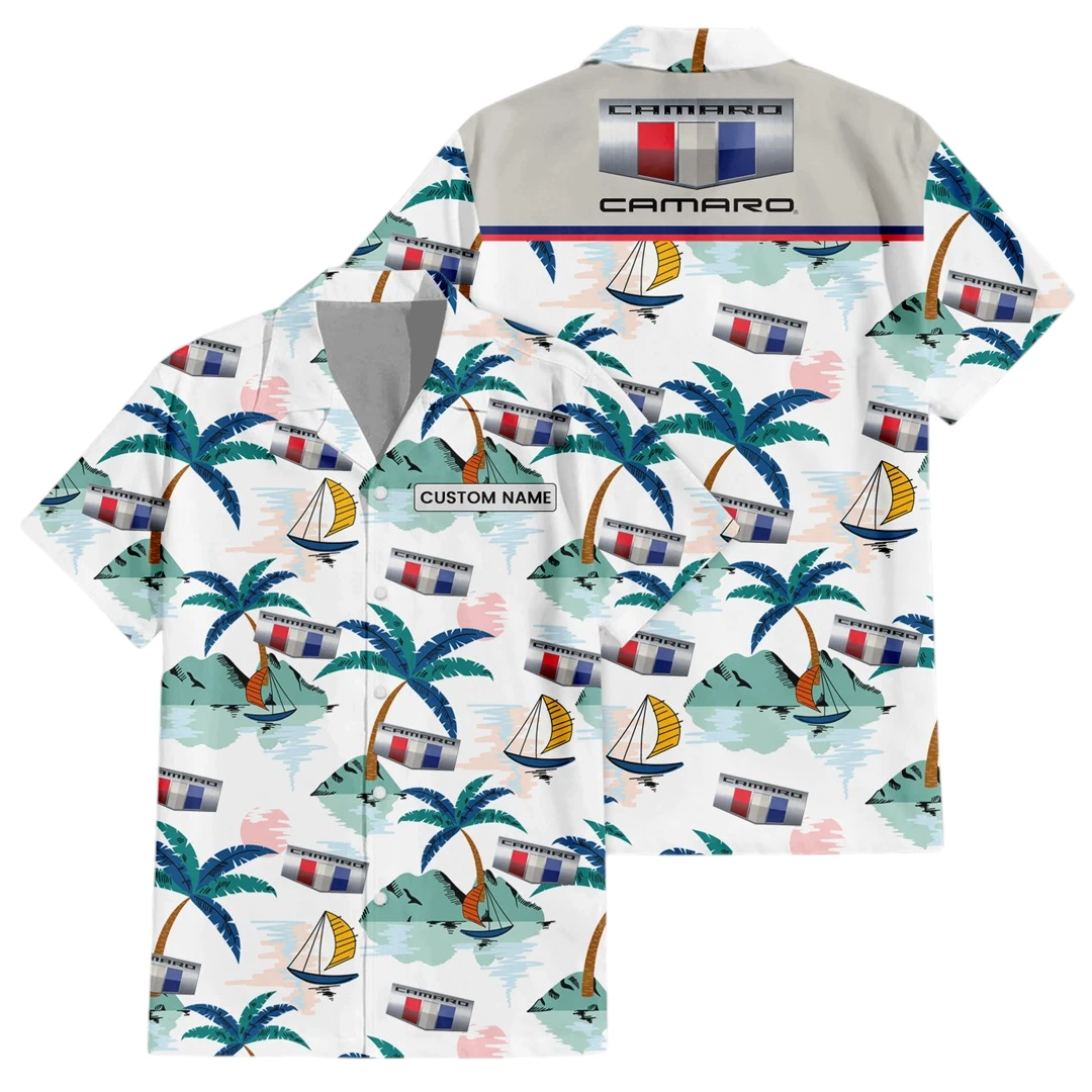 Camaro Exclusive Logo Button Up Hawaiian Shirt Tropical Landscape Pattern All-over Print, Custom Name HIDI190225Y7HWLS2CAM Camaro Exclusive Logo Button Up Hawaiian Shirt Tropical Landscape Pattern All-over Print, Custom Name HIDI190225Y7HWLS2CAM