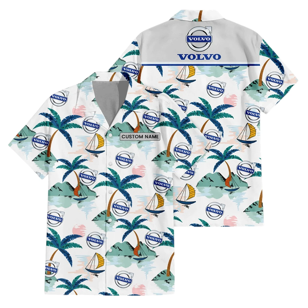 Volvo Exclusive Logo Button Up Hawaiian Shirt Tropical Landscape Pattern All-over Print, Custom Name HIDI210225Y7HWLS2VV Volvo Exclusive Logo Button Up Hawaiian Shirt Tropical Landscape Pattern All-over Print, Custom Name HIDI210225Y7HWLS2VV