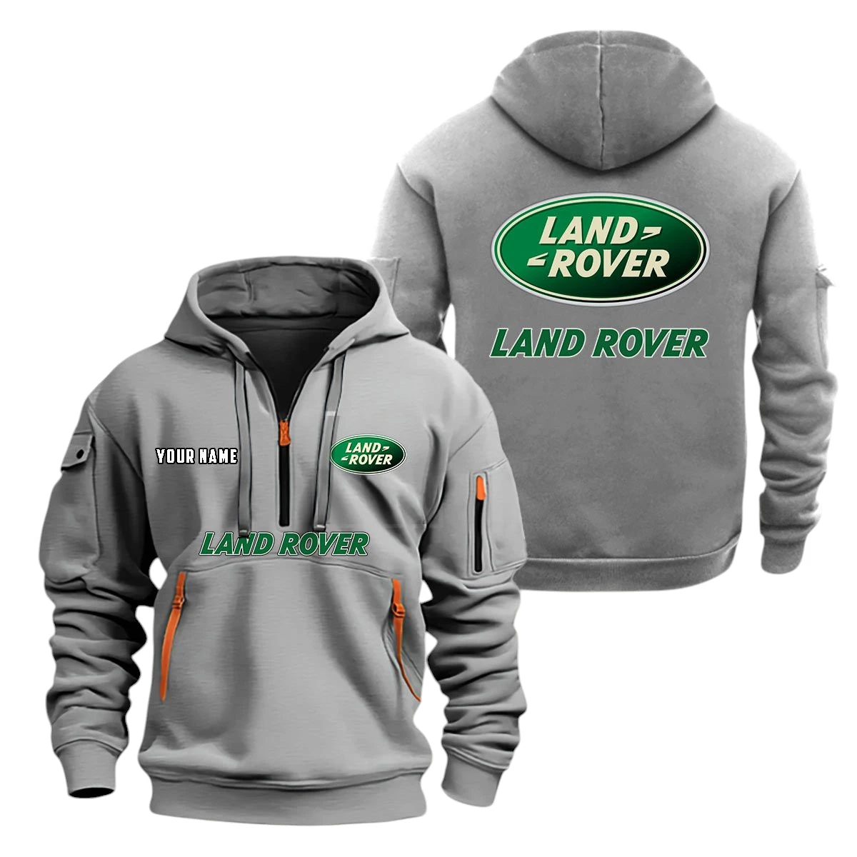 Land Rover Half Zip Hoodie, Sports Hooded Multi-Pockets, Custom Name TN070325Y25QZ2HCT1LAR Land Rover Half Zip Hoodie, Sports Hooded Multi-Pockets, Custom Name TN070325Y25QZ2HCT1LAR