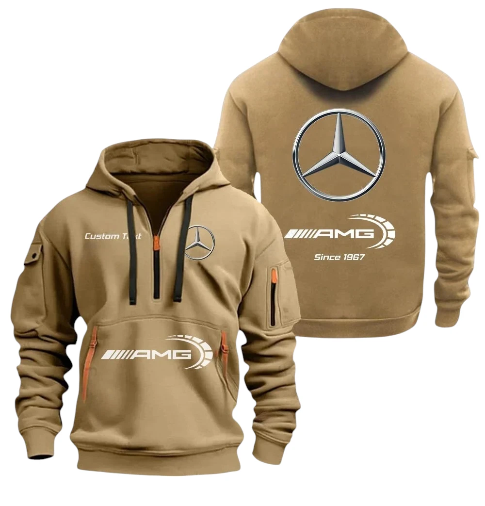 Mercedes AMG Half Zip Hoodie, Sports Hooded Multi-Pockets, Custom Name TN260325Y25QZ2HRCT3AMG Mercedes AMG Half Zip Hoodie, Sports Hooded Multi-Pockets, Custom Name TN260325Y25QZ2HRCT3AMG