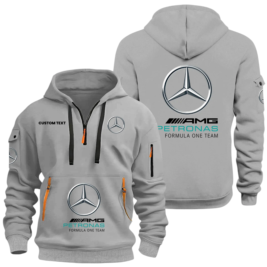 Mercedes-AMG Petronas Half Zip Hoodie, Sports Hooded Multi-Pockets, Custom Name HIDI060325Y25QZ2HMAP Mercedes-AMG Petronas Half Zip Hoodie, Sports Hooded Multi-Pockets, Custom Name HIDI060325Y25QZ2HMAP