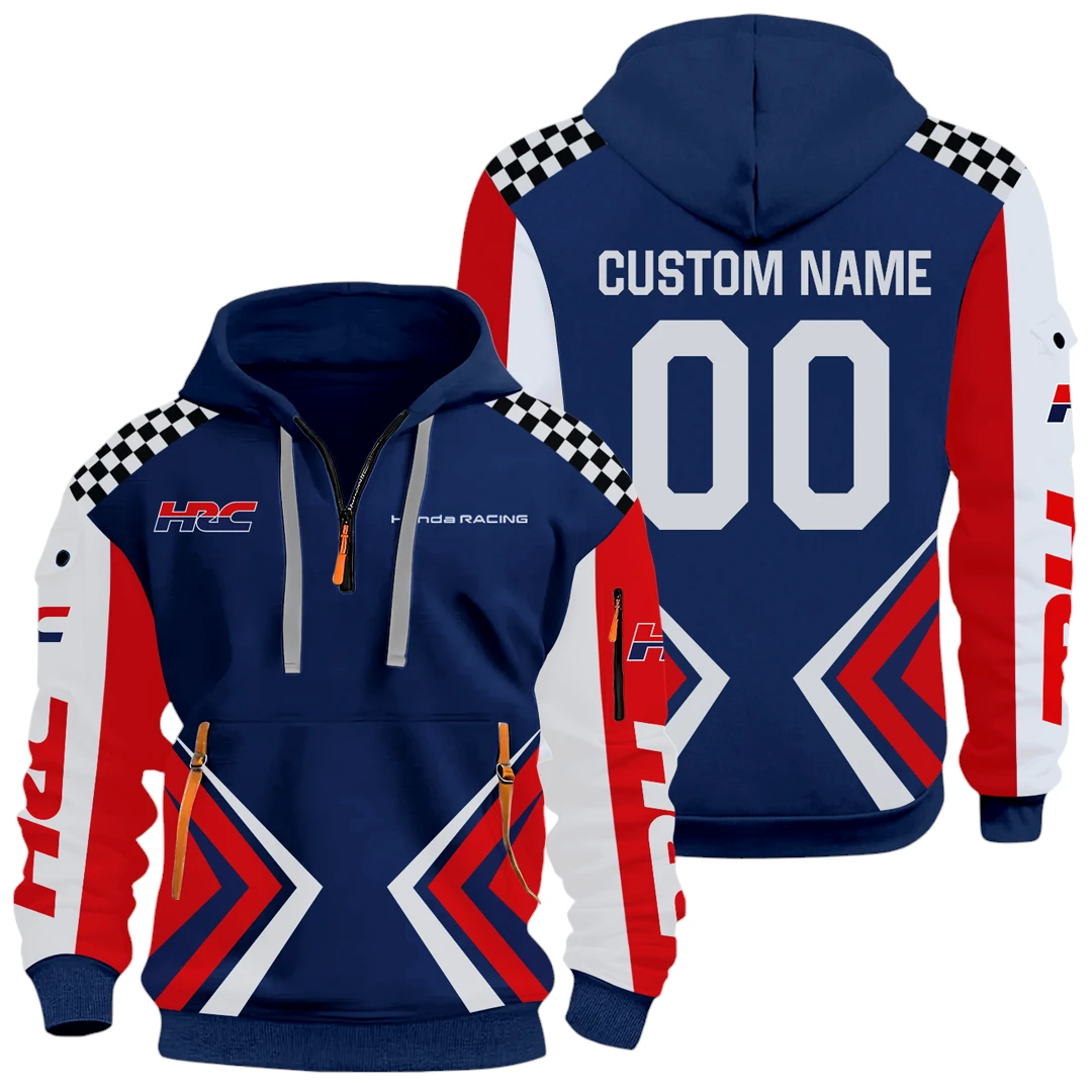 HRC Honda Racing Half Zip Hoodie All Over Prints, Multi-Pockets Custom Name & Number HIDI080325Y26QZ3HHRC HRC Honda Racing Half Zip Hoodie All Over Prints, Multi-Pockets Custom Name & Number HIDI080325Y26QZ3HHRC