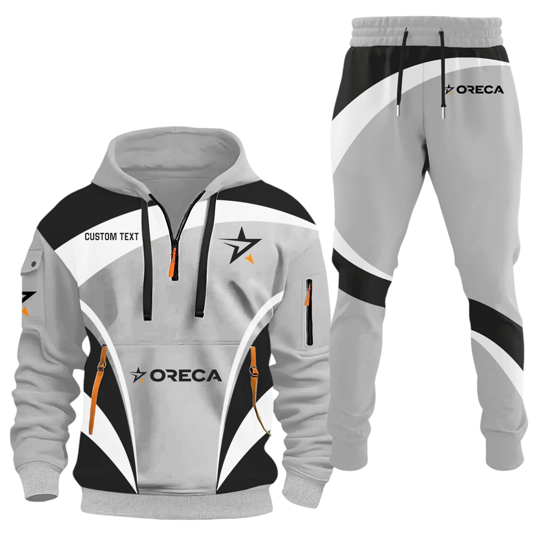 Oreca Racing Team Half Zip Hoodie x Long Pants Set All-over Print, Custom Name HIDI120325Y26QZ3HORT Oreca Racing Team Half Zip Hoodie x Long Pants Set All-over Print, Custom Name HIDI120325Y26QZ3HORT
