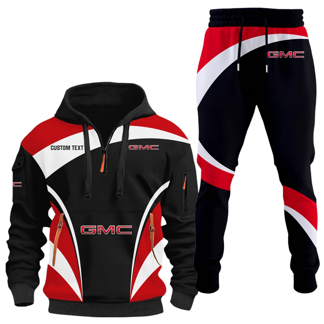 GMC Car Half Zip Hoodie x Long Pants Set All-over Print, Custom Name HIDI140325Y26QZ3HGMC GMC Car Half Zip Hoodie x Long Pants Set All-over Print, Custom Name HIDI140325Y26QZ3HGMC