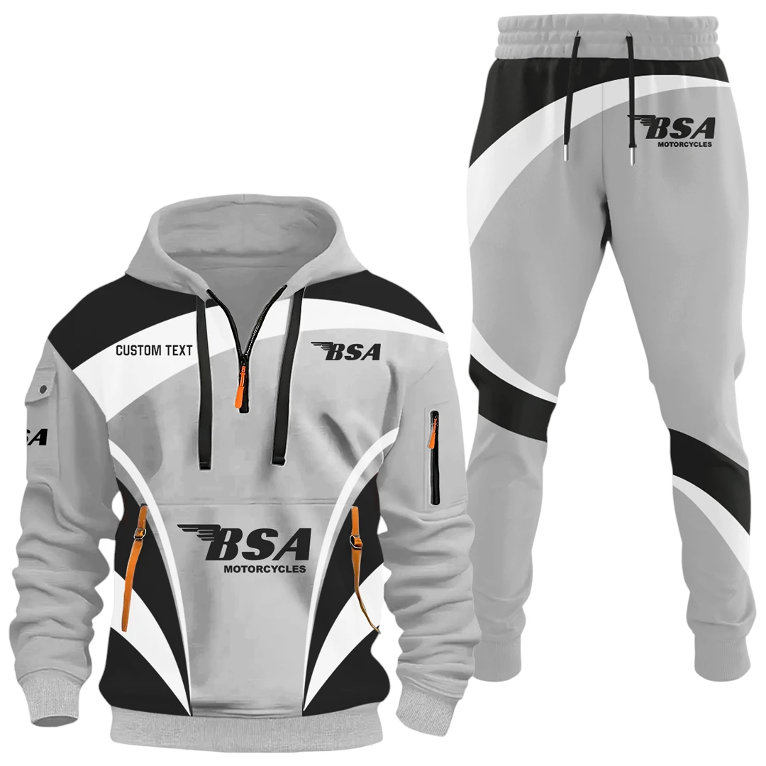 BSA Motorcycles Half Zip Hoodie x Long Pants Set All-over Print, Custom Name HIDI150325Y26QZ3HBSA BSA Motorcycles Half Zip Hoodie x Long Pants Set All-over Print, Custom Name HIDI150325Y26QZ3HBSA