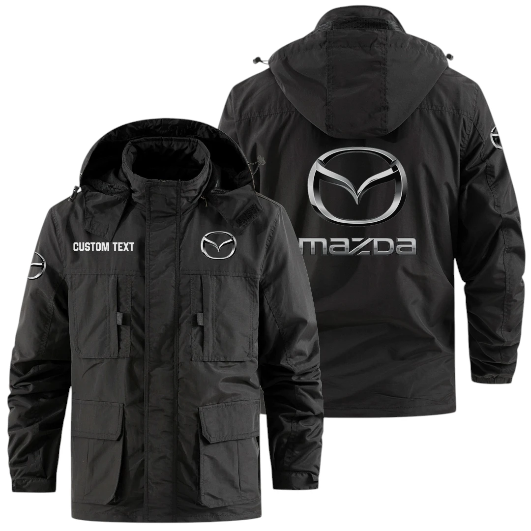 Mazda Exclusive Logo Windbreaker Jacket Hooded Detachable, Outdoor Jacket Multi Pocket, Custom Name HIDI170325Y26WMPMAZ Mazda Exclusive Logo Windbreaker Jacket Hooded Detachable, Outdoor Jacket Multi Pocket, Custom Name HIDI170325Y26WMPMAZ
