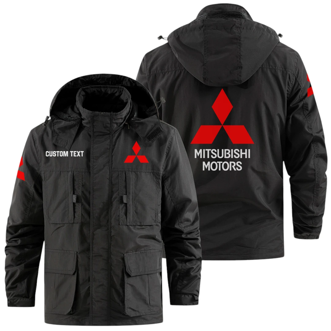 Mitsubishi Exclusive Logo Windbreaker Jacket Hooded Detachable, Outdoor Jacket Multi Pocket, Custom Name HIDI170325Y26WMPMIT Mitsubishi Exclusive Logo Windbreaker Jacket Hooded Detachable, Outdoor Jacket Multi Pocket, Custom Name HIDI170325Y26WMPMIT