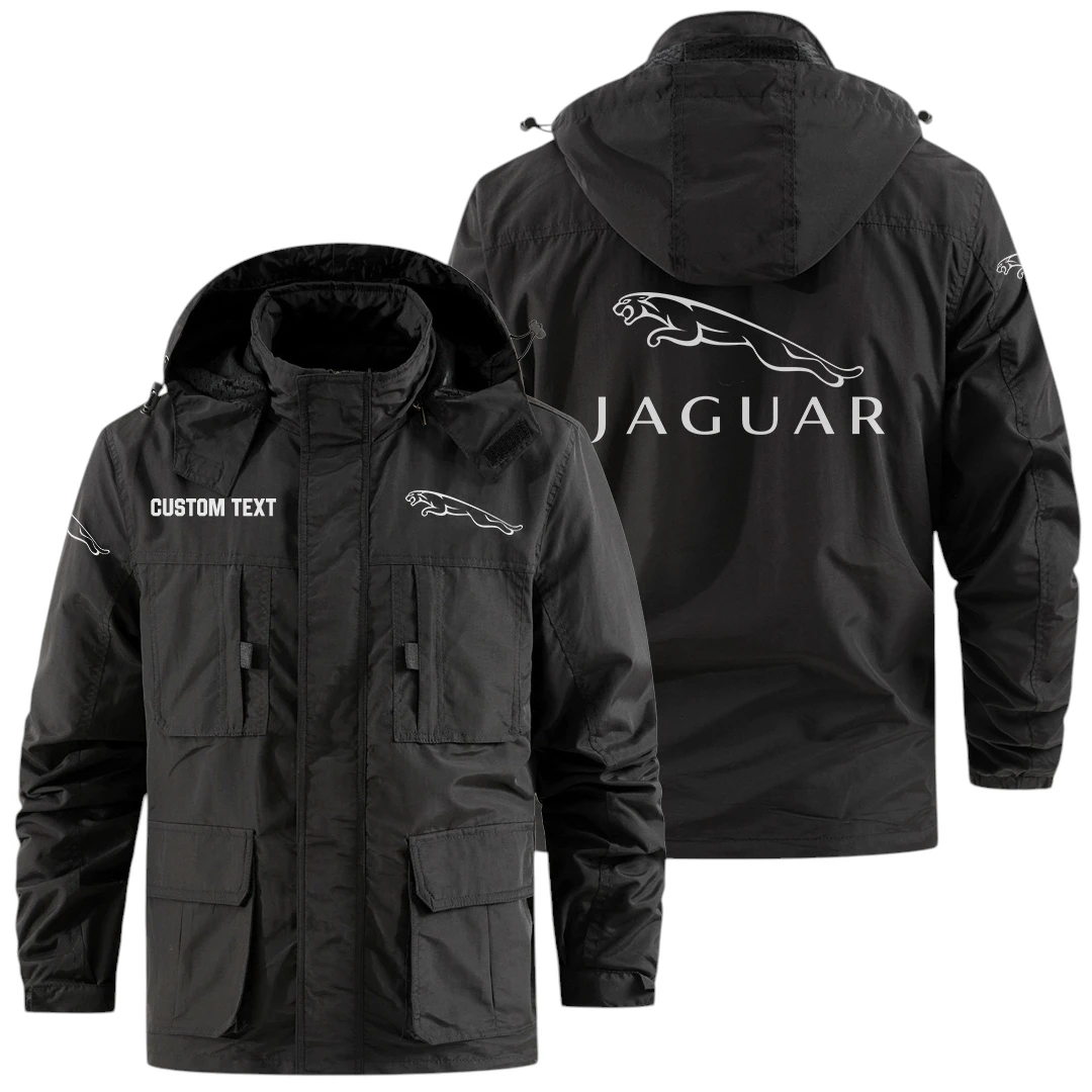 Jaguar Exclusive Logo Windbreaker Jacket Hooded Detachable, Outdoor Jacket Multi Pocket, Custom Name HIDI180325Y26WMPJAG Jaguar Exclusive Logo Windbreaker Jacket Hooded Detachable, Outdoor Jacket Multi Pocket, Custom Name HIDI180325Y26WMPJAG
