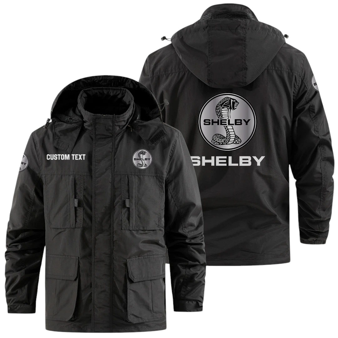Shelby Exclusive Logo Windbreaker Jacket Hooded Detachable, Outdoor Jacket Multi Pocket, Custom Name HIDI180325Y26WMPSHE Shelby Exclusive Logo Windbreaker Jacket Hooded Detachable, Outdoor Jacket Multi Pocket, Custom Name HIDI180325Y26WMPSHE