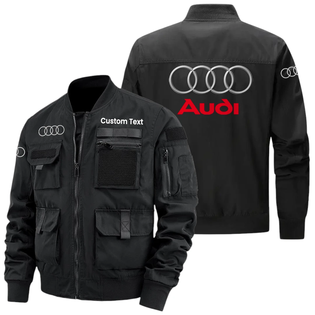 Audi Exclusive Logo Jacket x Baseball Collar Style Multiple Pockets Men’s Hiking Outdoor Jacket Custom Name HIHI140325Y40JCXAUD Audi Exclusive Logo Jacket x Baseball Collar Style Multiple Pockets Men’s Hiking Outdoor Jacket Custom Name HIHI140325Y40JCXAUD
