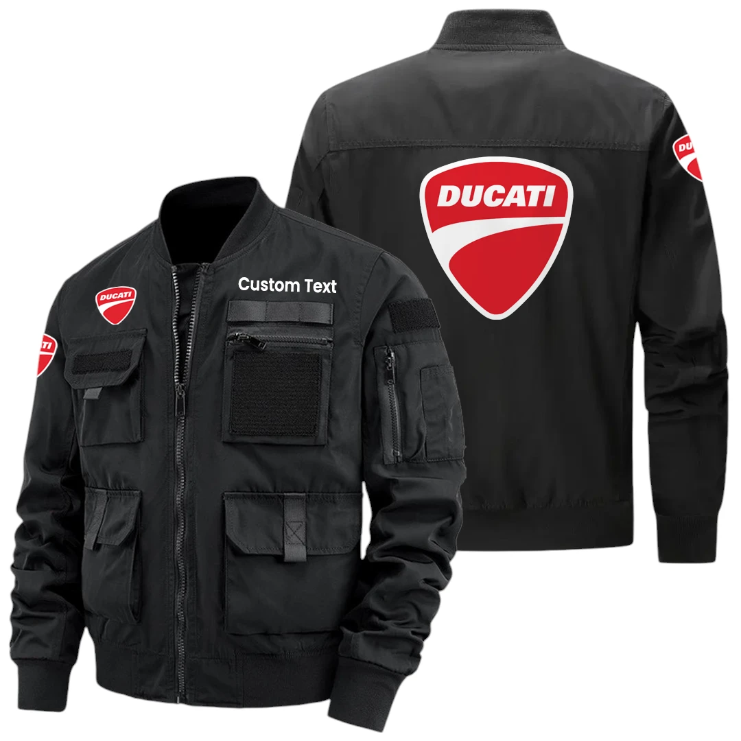 Ducati Motor Holding Exclusive Logo Jacket x Baseball Collar Style Multiple Pockets Men’s Hiking Outdoor Jacket Custom Name HIHI180325Y40JCXDMH Ducati Motor Holding Exclusive Logo Jacket x Baseball Collar Style Multiple Pockets Men’s Hiking Outdoor Jacket Custom Name HIHI180325Y40JCXDMH
