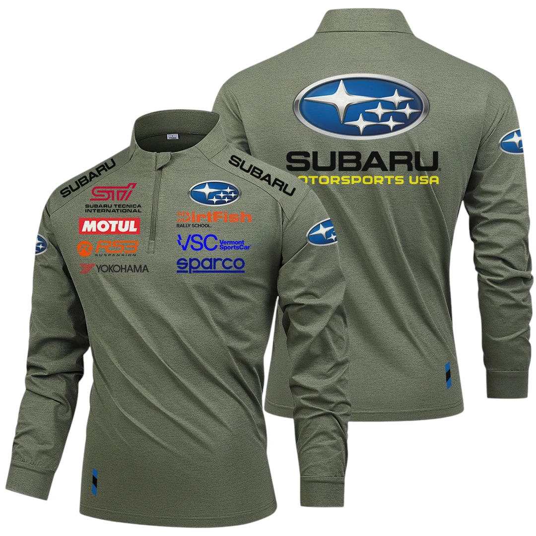 Subaru Motorsports USA Racing Limited 2025 Long Sleeve Shirt, Stand Collar Quarter Zip-up HIDI250325Y49LMT05SUM Subaru Motorsports USA Racing Limited 2025 Long Sleeve Shirt, Stand Collar Quarter Zip-up HIDI250325Y49LMT05SUM