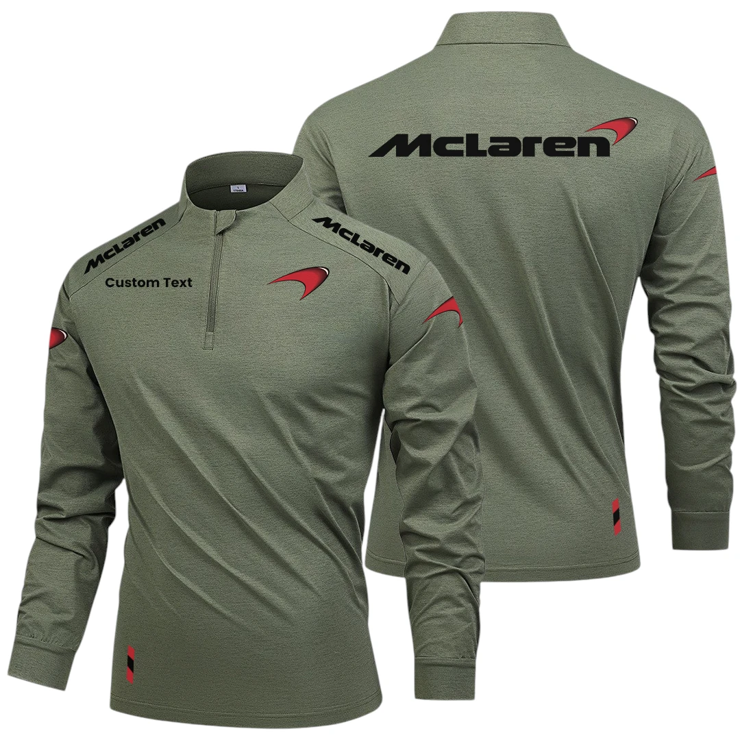 McLaren Limited 2025 Long Sleeve Shirt, Stand Collar Quarter Zip-up Custom Name HIDI260325Y49LMT05MCL McLaren Limited 2025 Long Sleeve Shirt, Stand Collar Quarter Zip-up Custom Name HIDI260325Y49LMT05MCL