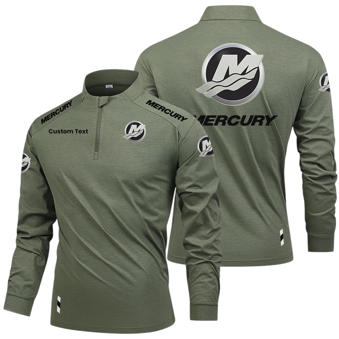Mercury Limited 2025 Long Sleeve Shirt, Stand Collar Quarter Zip-up Custom Name HIDI260325Y49LMT05MER Mercury Limited 2025 Long Sleeve Shirt, Stand Collar Quarter Zip-up Custom Name HIDI260325Y49LMT05MER