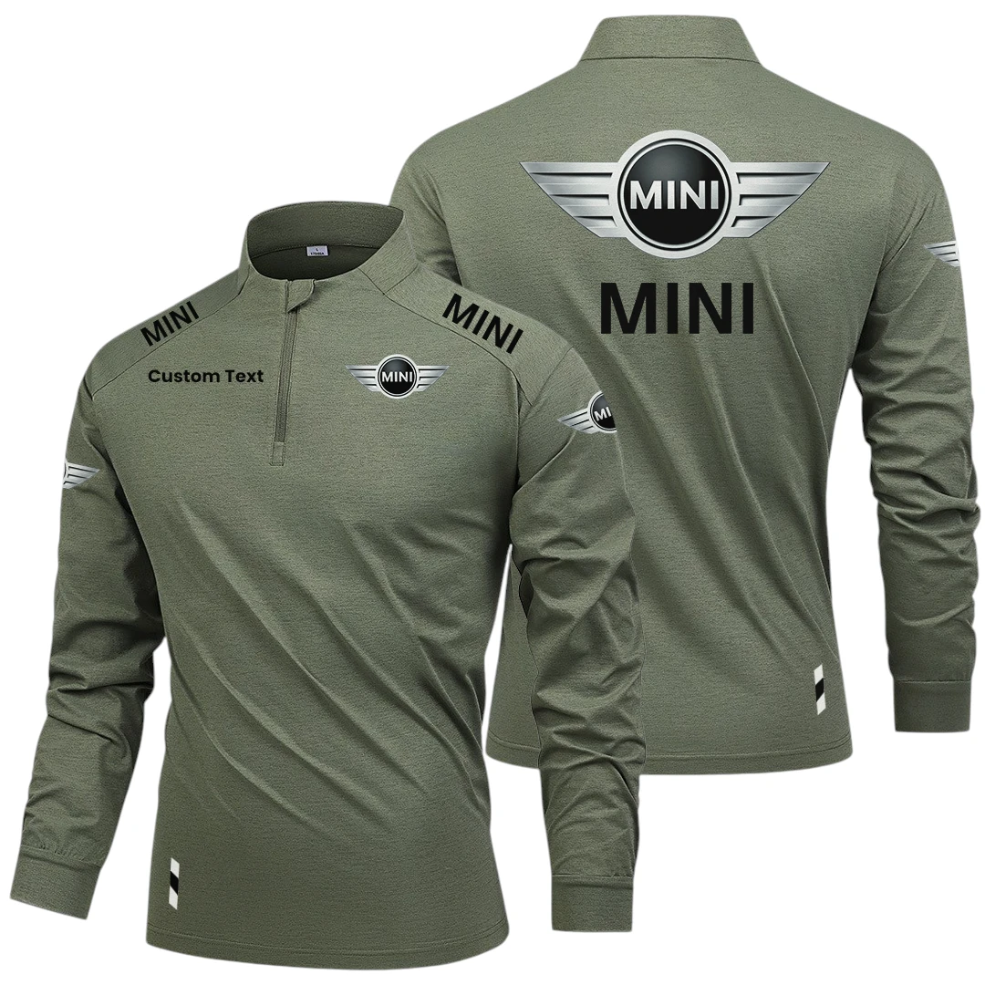 MINI Limited 2025 Long Sleeve Shirt, Stand Collar Quarter Zip-up Custom Name HIDI260325Y49LMT05MIN MINI Limited 2025 Long Sleeve Shirt, Stand Collar Quarter Zip-up Custom Name HIDI260325Y49LMT05MIN