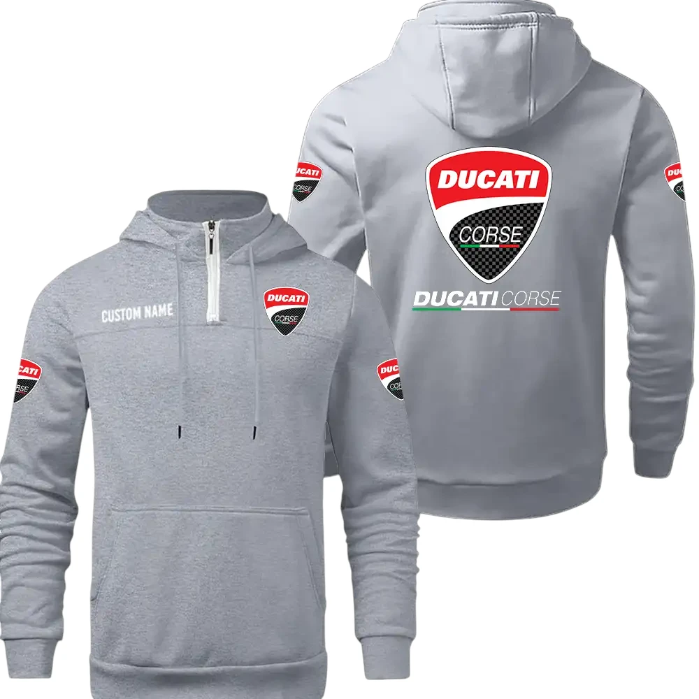 Ducati Corse Quarter Zip Hoodie, Sports Hoodie Custom Name TN270325Y50HZ44CT1DMH Ducati Corse Quarter Zip Hoodie, Sports Hoodie Custom Name TN270325Y50HZ44CT1DMH