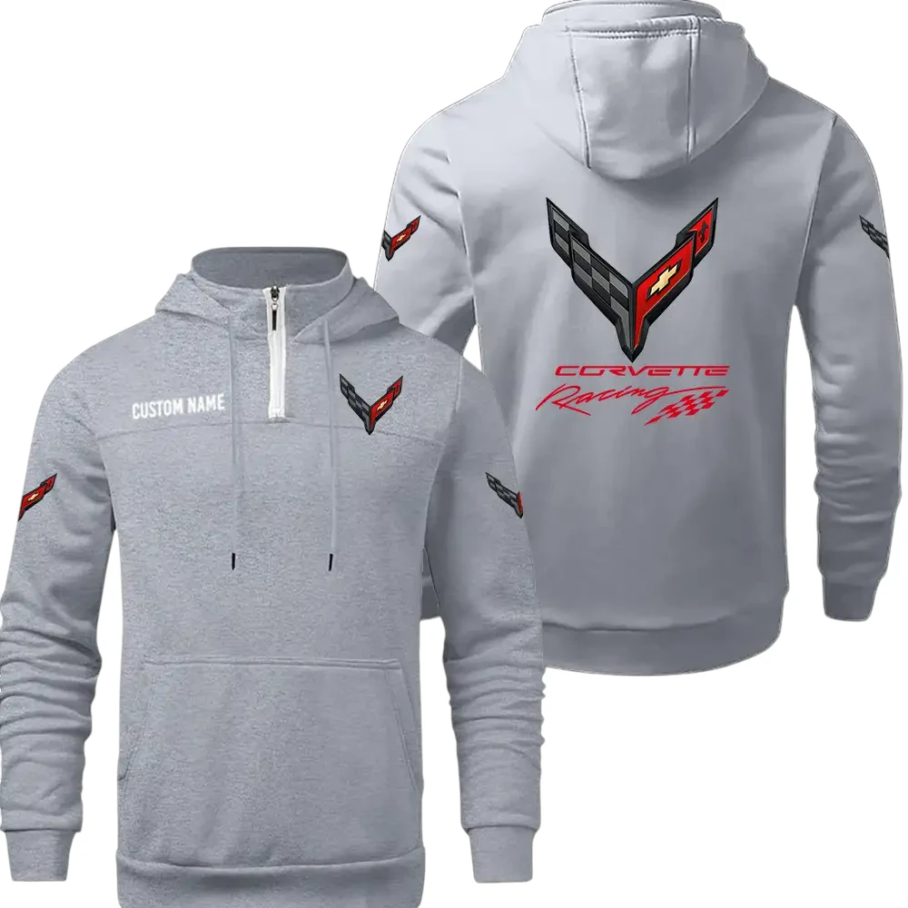 Corvette C8 Quarter Zip Hoodie, Sports Hoodie Custom Name TN270325Y50HZ44CT5COR Corvette C8 Quarter Zip Hoodie, Sports Hoodie Custom Name TN270325Y50HZ44CT5COR