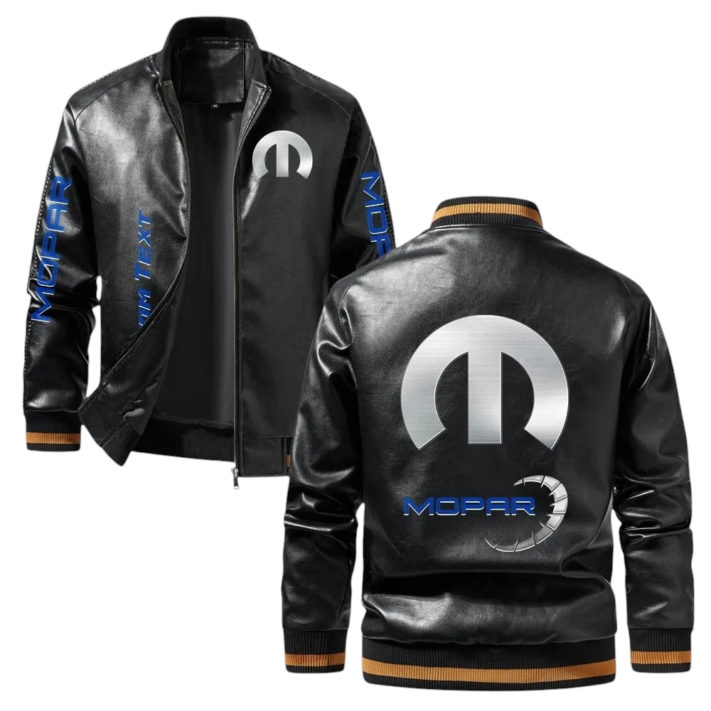 Vintage Mopar Exclusive Logo Jacket, Classic Ribbed Collar and Striped Cuffs, Custom Name TN01042025Y12LJ93CT1MOP Vintage Mopar Exclusive Logo Jacket, Classic Ribbed Collar and Striped Cuffs, Custom Name TN01042025Y12LJ93CT1MOP