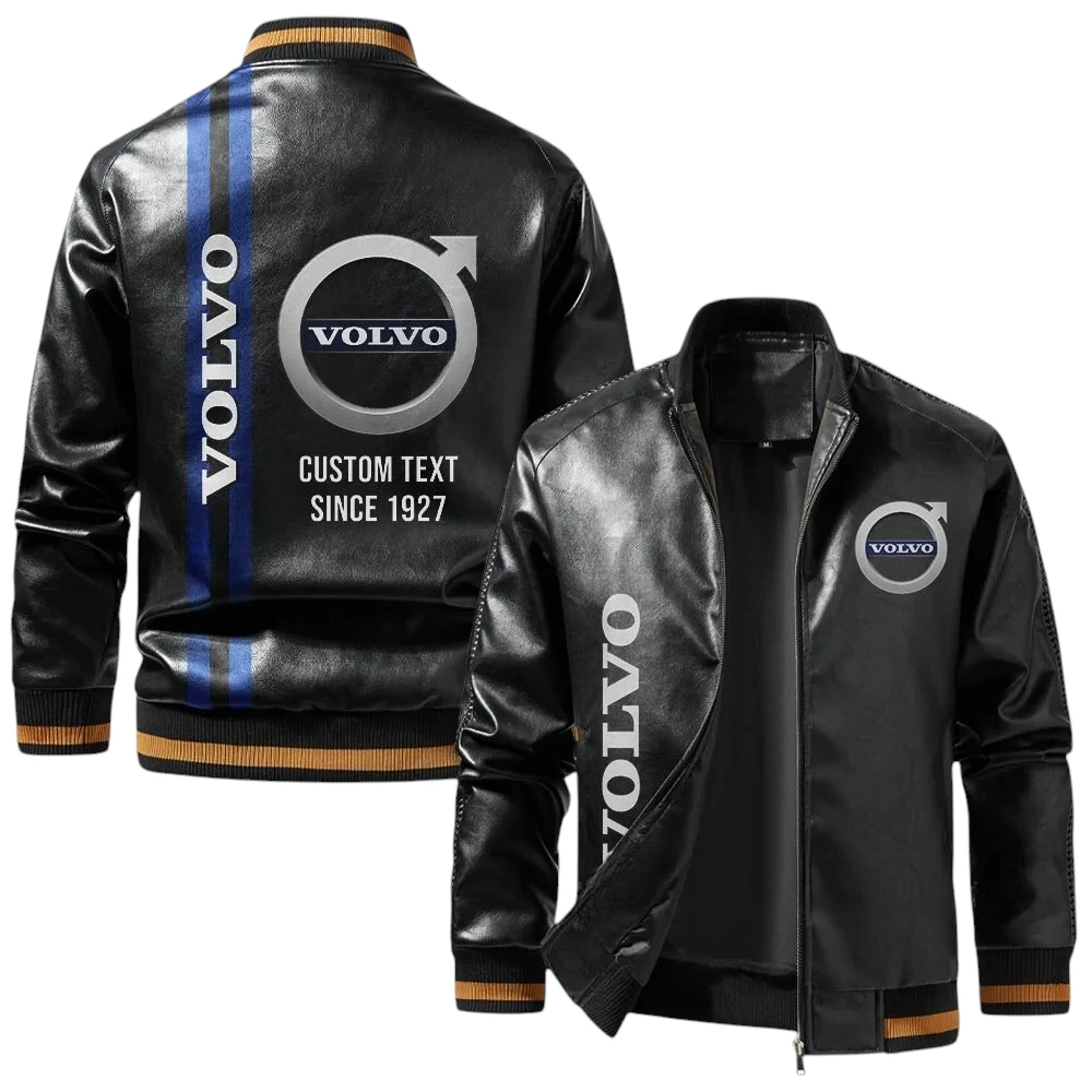 Vintage Volvo Exclusive Logo Jacket, Classic Ribbed Collar and Striped Cuffs, Custom Name TN01042025Y12LJ93CT2VOV Vintage Volvo Exclusive Logo Jacket, Classic Ribbed Collar and Striped Cuffs, Custom Name TN01042025Y12LJ93CT2VOV