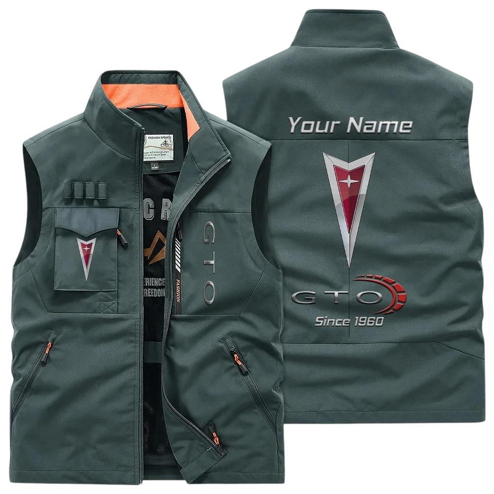 GTO Multi Pocket Vest Sleeveless Men Outdoor Vest Lightweight Custom Name TN170425Y39MPVCT1GTO GTO Multi Pocket Vest Sleeveless Men Outdoor Vest Lightweight Custom Name TN170425Y39MPVCT1GTO