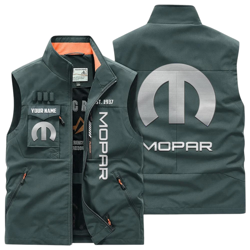 Mopar Multi Pocket Vest Sleeveless Men Outdoor Vest Lightweight Custom Name TN170425Y39MPVCT2MOP Mopar Multi Pocket Vest Sleeveless Men Outdoor Vest Lightweight Custom Name TN170425Y39MPVCT2MOP
