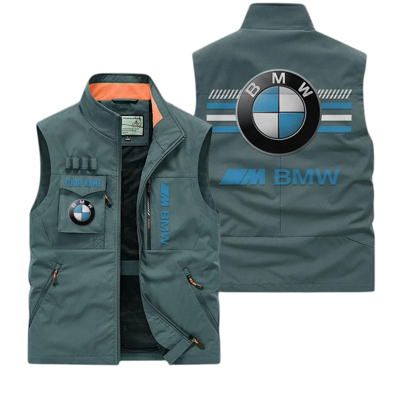 BMW M Motorsport Racing Multi Pocket Vest Sleeveless Men Outdoor Vest Lightweight Custom Name TN190425Y39MPVCT1BMM BMW M Motorsport Racing Multi Pocket Vest Sleeveless Men Outdoor Vest Lightweight Custom Name TN190425Y39MPVCT1BMM