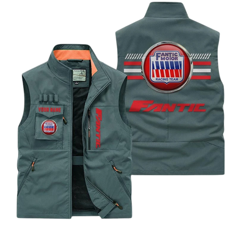 Fantic Multi Pocket Vest Sleeveless Men Outdoor Vest Lightweight Custom Name For Fans TN190425Y39MPVCT1FAM Fantic Multi Pocket Vest Sleeveless Men Outdoor Vest Lightweight Custom Name For Fans TN190425Y39MPVCT1FAM
