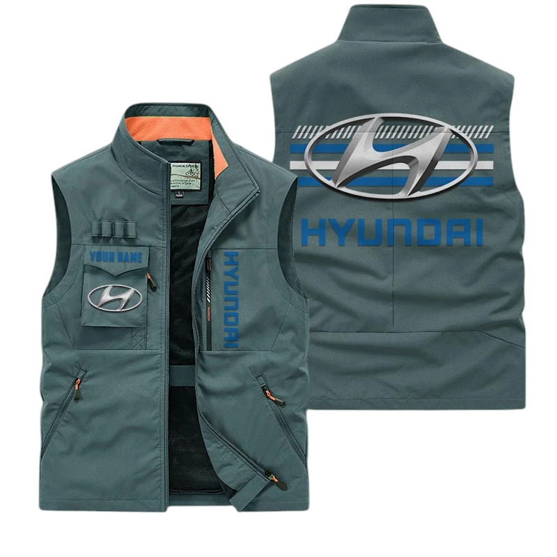 Hyundai Multi Pocket Vest Sleeveless Men Outdoor Vest Lightweight Custom Name For Fans TN190425Y39MPVCT1HYU Hyundai Multi Pocket Vest Sleeveless Men Outdoor Vest Lightweight Custom Name For Fans TN190425Y39MPVCT1HYU