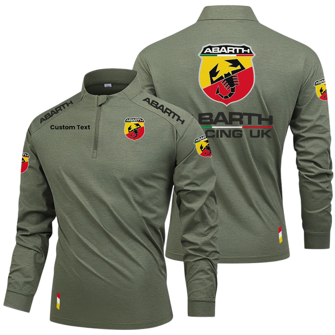 Abarth Racing UK Limited 2025 Long Sleeve Shirt, Stand Collar Quarter Zip-up Custom Name HIDI040425Y49LMT05ABR Abarth Racing UK Limited 2025 Long Sleeve Shirt, Stand Collar Quarter Zip-up Custom Name HIDI040425Y49LMT05ABR