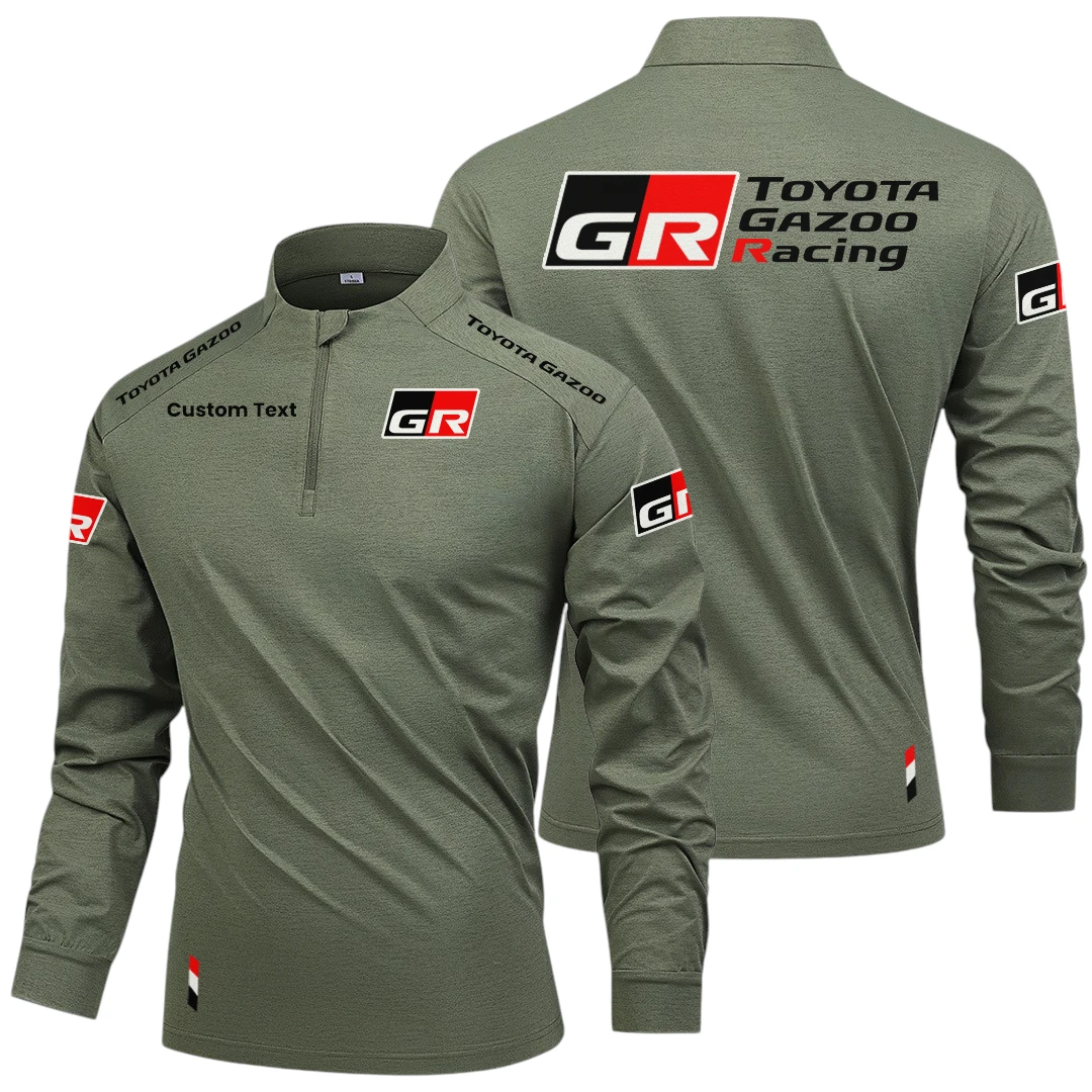 Toyota Gazoo Racing Long Sleeve Shirt, Stand Collar Quarter Zip-up Custom Name HIDI040425Y49LMT05TGR Toyota Gazoo Racing Long Sleeve Shirt, Stand Collar Quarter Zip-up Custom Name HIDI040425Y49LMT05TGR