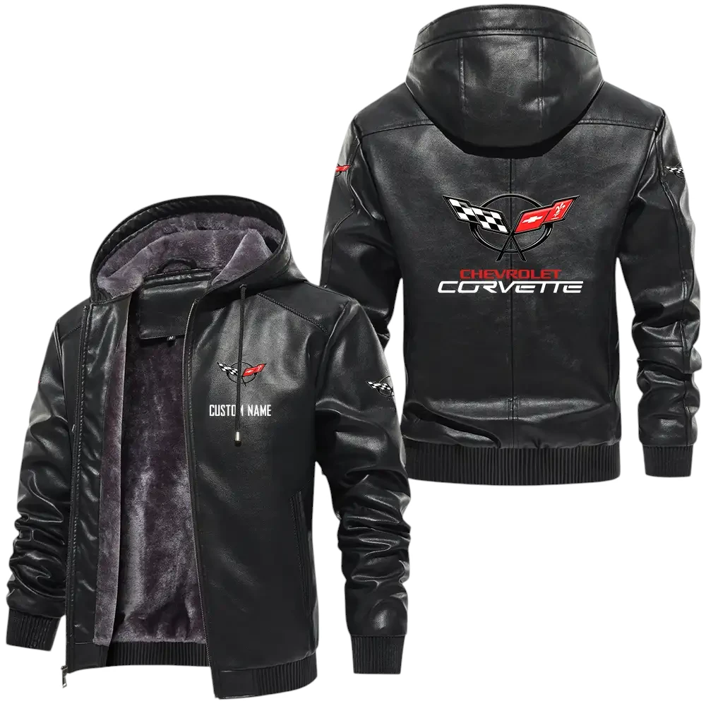 Chevrolet Corvette C5 PU Leather Hooded Jacket, Mens Durable Windproof Keep Warm Soft Velvet Lined Jacket, Custom Name HG030325Y24LJH1CCE Chevrolet Corvette C5 PU Leather Hooded Jacket, Mens Durable Windproof Keep Warm Soft Velvet Lined Jacket, Custom Name HG030325Y24LJH1CCE