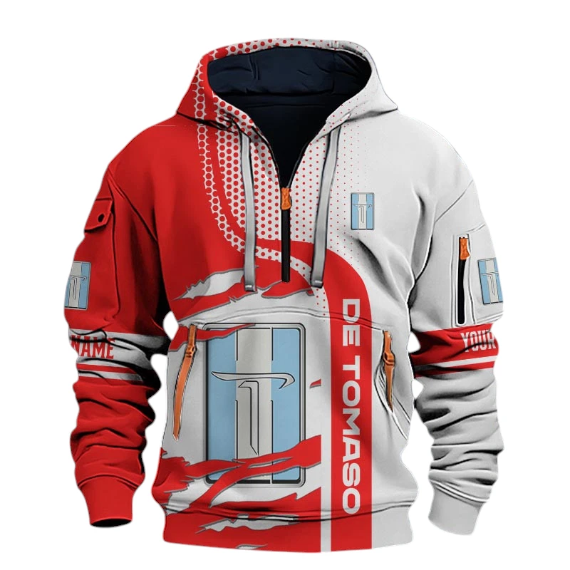 De Tomaso Half Zip Hoodie All Over Prints, Multi-Pockets Custom Name TN130525Y26QZ3CT1DTO De Tomaso Half Zip Hoodie All Over Prints, Multi-Pockets Custom Name TN130525Y26QZ3CT1DTO