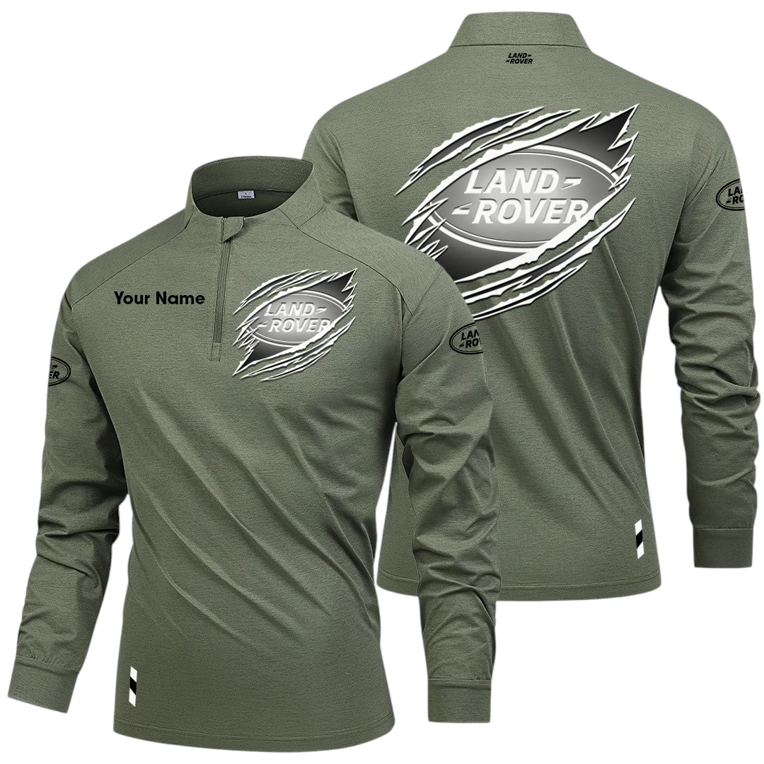 Land Rover Long Sleeve Shirt, Stand Collar Quarter Zip-up Custom Name HIDI090525Y49LMT05LAR Land Rover Long Sleeve Shirt, Stand Collar Quarter Zip-up Custom Name HIDI090525Y49LMT05LAR