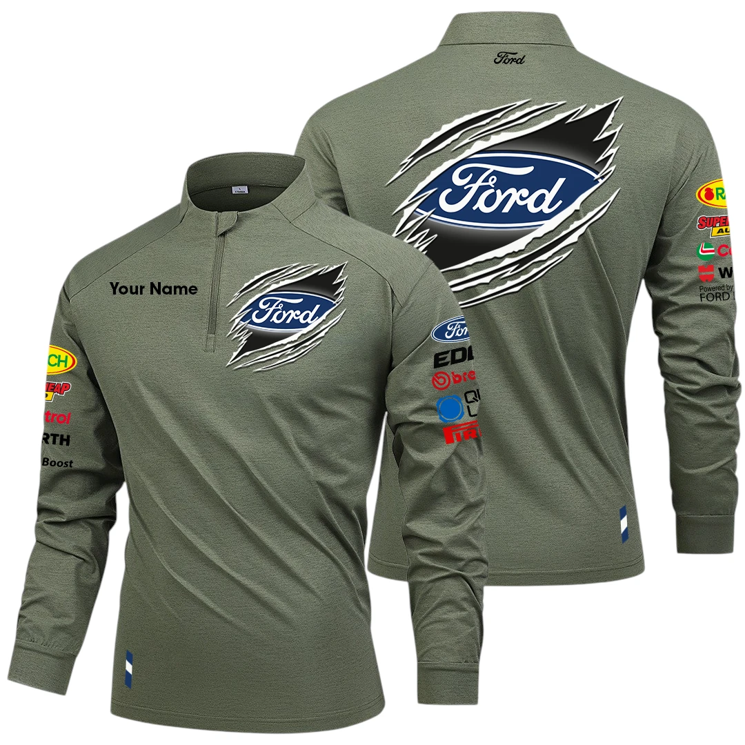 Ford Performance Racing Long Sleeve Shirt, Stand Collar Quarter Zip-up Custom Name HIDI150525Y49LMT05FOP2 Ford Performance Racing Long Sleeve Shirt, Stand Collar Quarter Zip-up Custom Name HIDI150525Y49LMT05FOP2