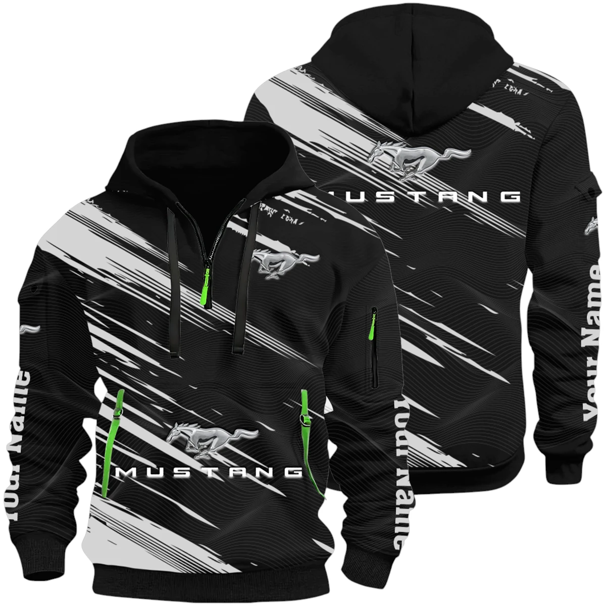 Mustang Half Zip Hoodie All Over Prints, Multi-Pockets Custom Name HIHI050625Y26QZ3HMUS Mustang Half Zip Hoodie All Over Prints, Multi-Pockets Custom Name HIHI050625Y26QZ3HMUS