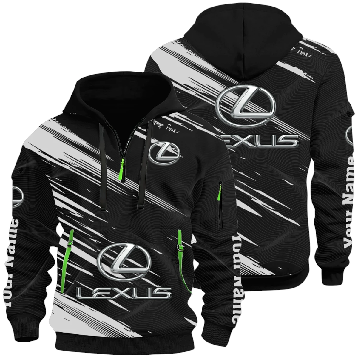 Lexus Half Zip Hoodie All Over Prints, Multi-Pockets Custom Name HIHI060625Y26QZ3HLEX Lexus Half Zip Hoodie All Over Prints, Multi-Pockets Custom Name HIHI060625Y26QZ3HLEX