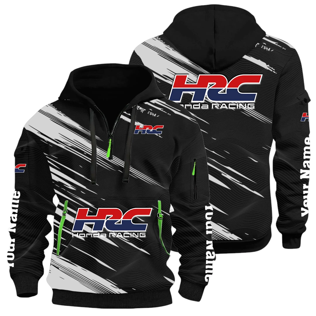 HRC Honda Racing Half Zip Hoodie All Over Prints, Multi-Pockets Custom Name HIHI240625Y26QZ3HHRC HRC Honda Racing Half Zip Hoodie All Over Prints, Multi-Pockets Custom Name HIHI240625Y26QZ3HHRC