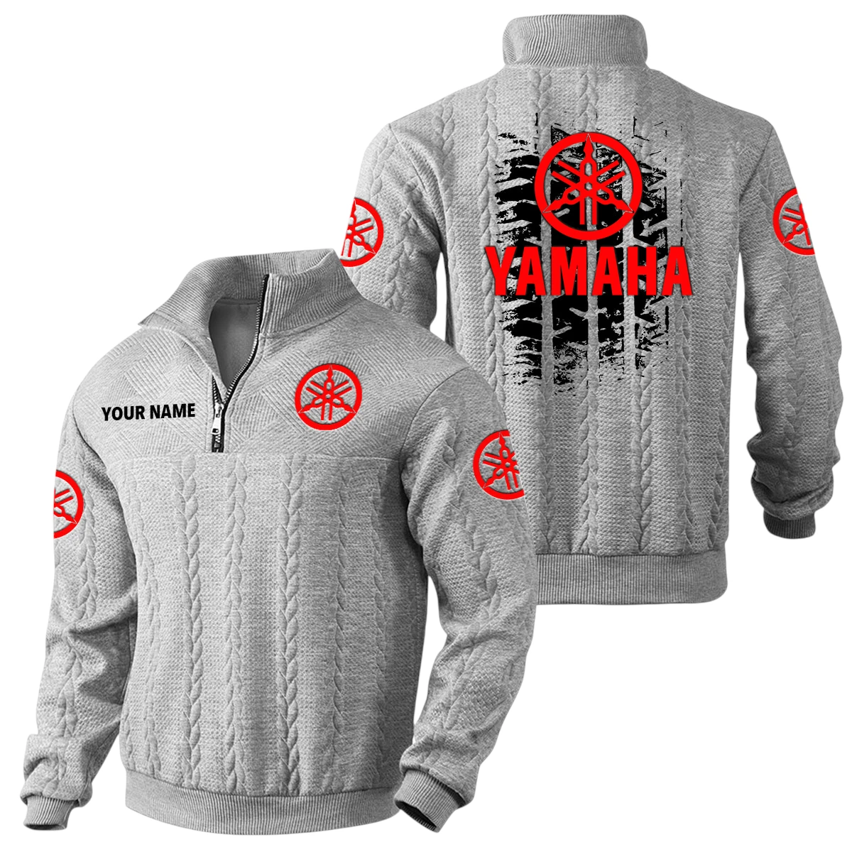 Yamaha Motor Quarter Zip Sweatshirt Stand Collar Gift For Fan Custom Name Yamaha Motor Quarter Zip Sweatshirt Stand Collar Gift For Fan Custom Name